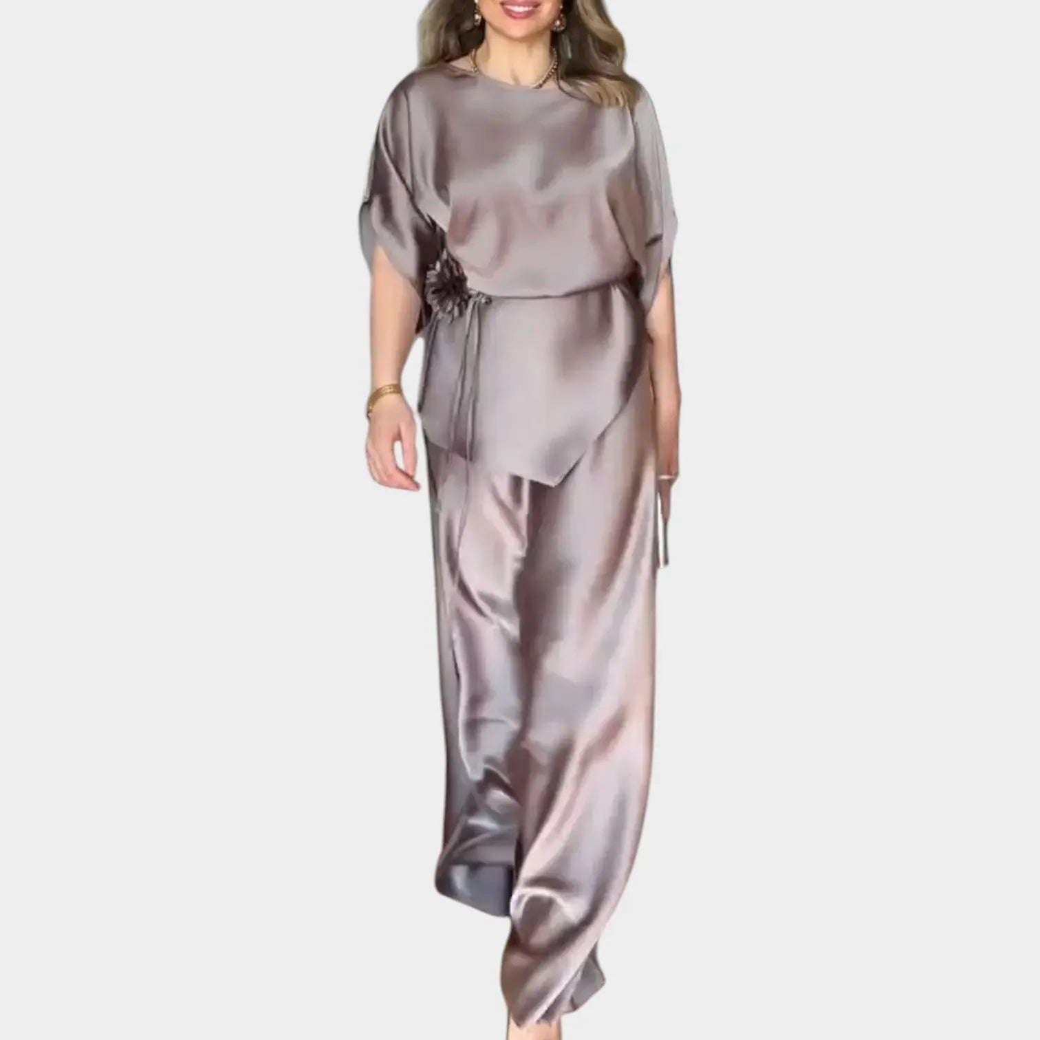 Elegant Satin Waist Set