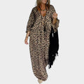 Effortless Boho Leopard Maxi Dress
