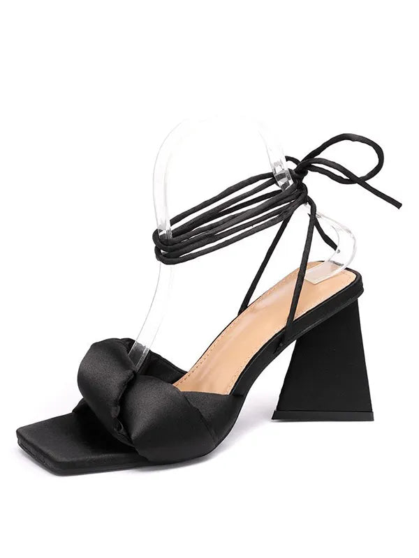 Fish Mouth Straightened High Heel Sandals