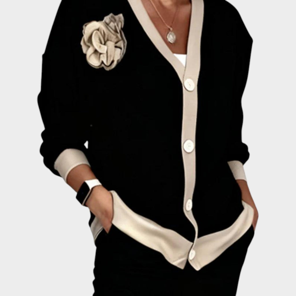 Chic Cardigan & Tailored Pants Set