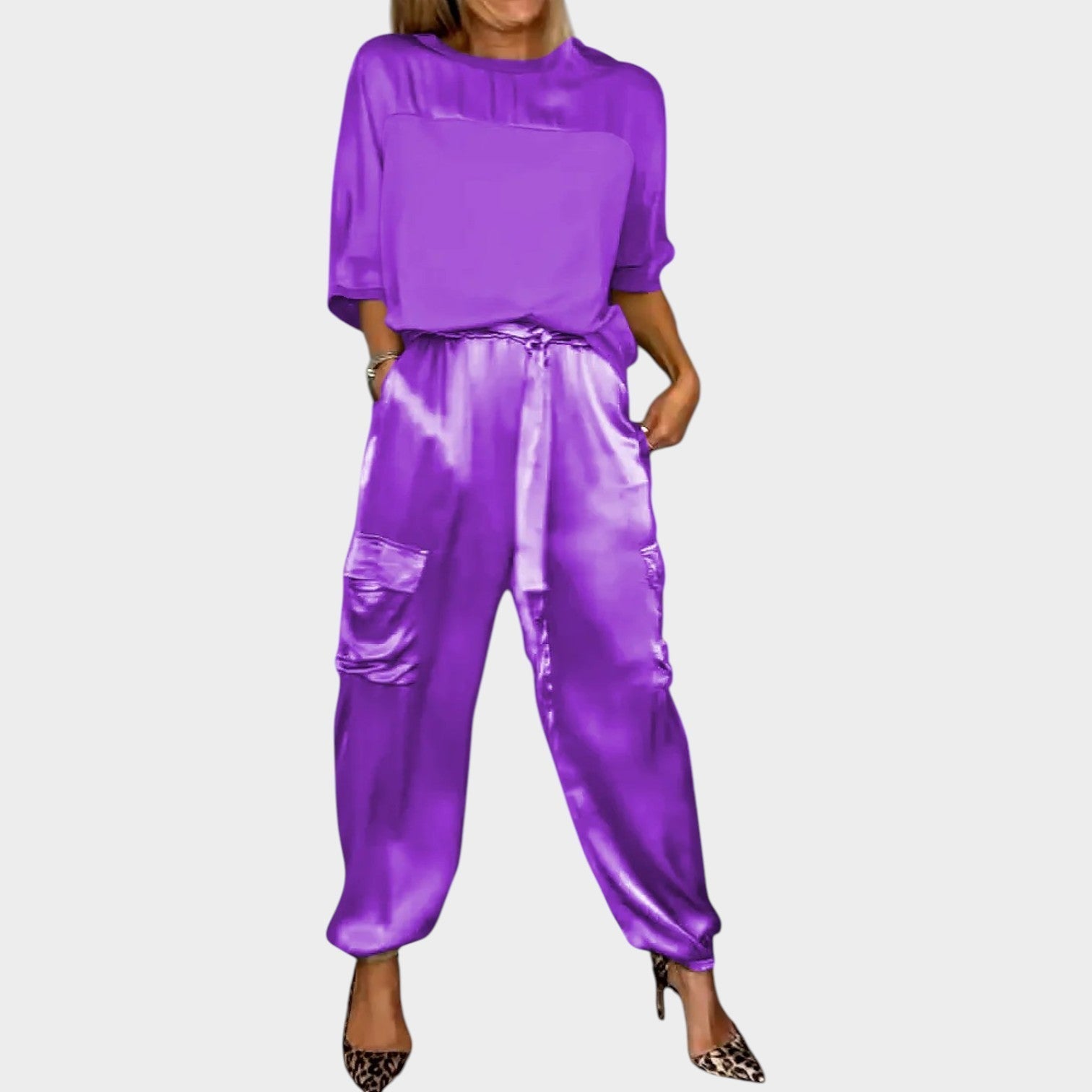 Modern Utility Chic Two-Piece Set