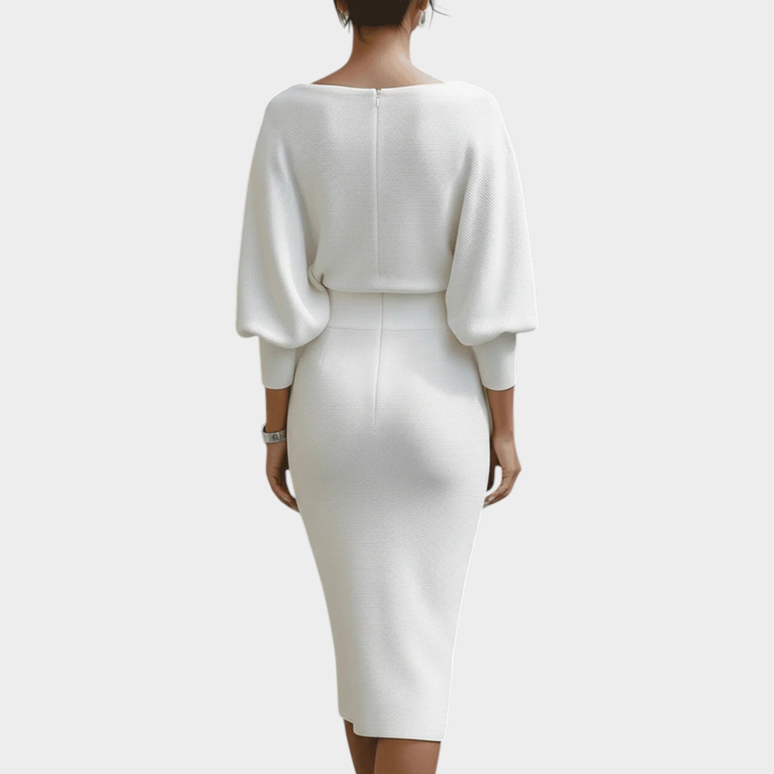 Elegant Ribbed Knit Two-Piece Set