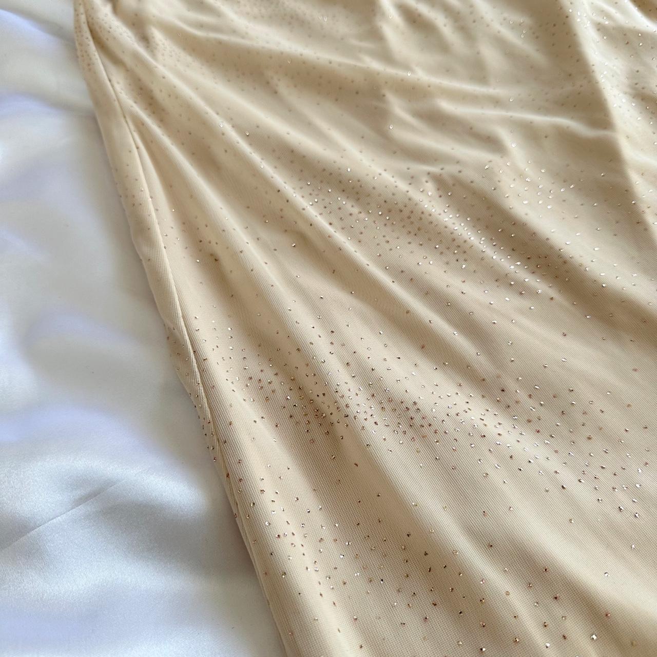 & Other Stories Women's Cream and Gold Dress