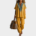 Relaxed Embroidered Lounge Set