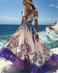 Summer vacation fashion elegant dress 2704