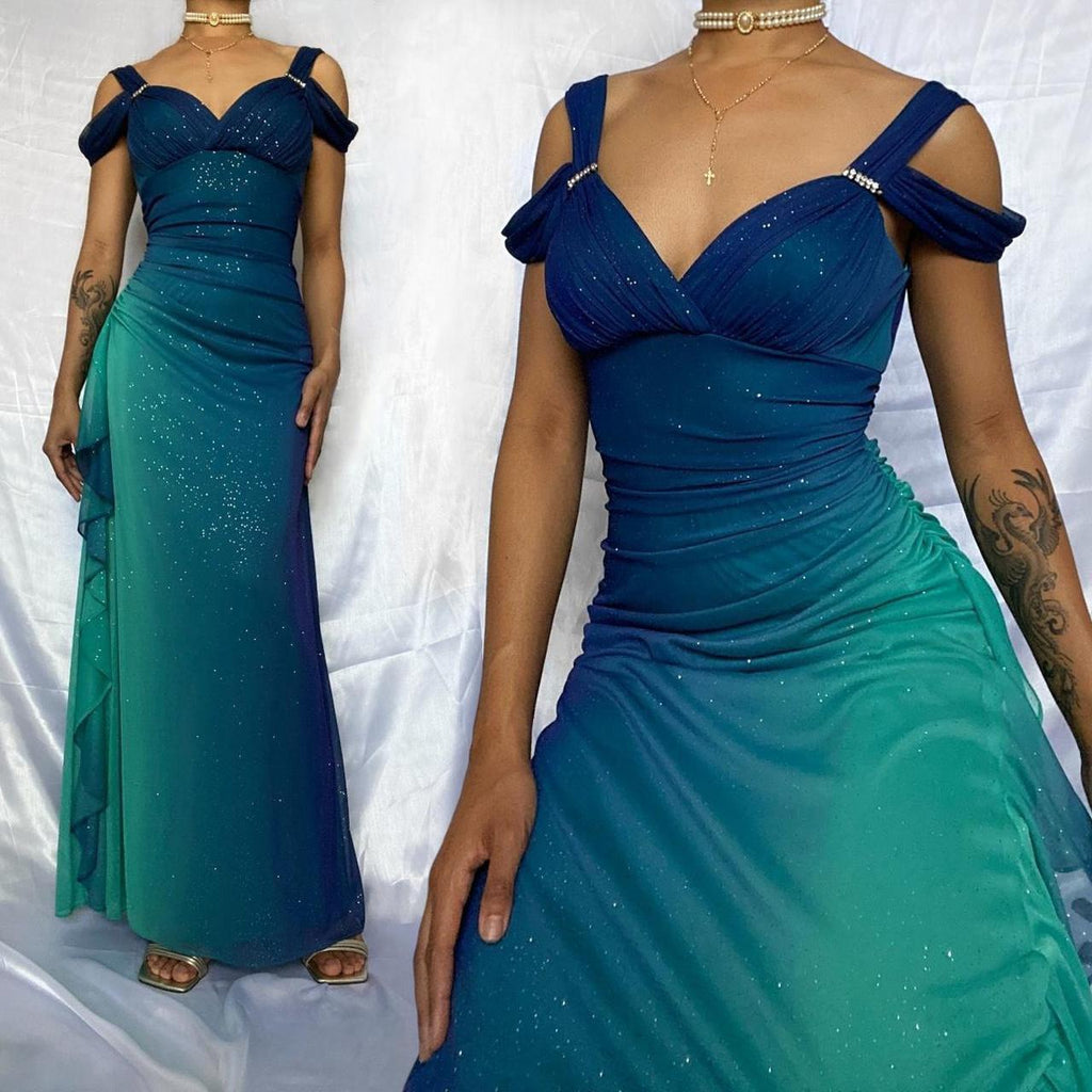 Betsy & Adam Women's Blue and Navy Dress