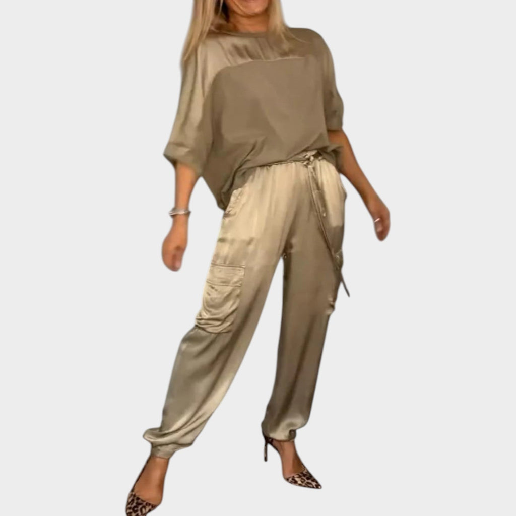 Modern Utility Chic Two-Piece Set