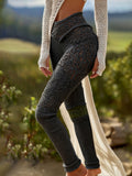 Vintage Viking Tree Of Life Celtic Knot Art Knit Cozy Casual Leggings