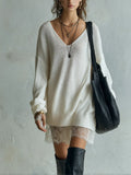 Easily Create A Stylish Ivory Lace Sweater