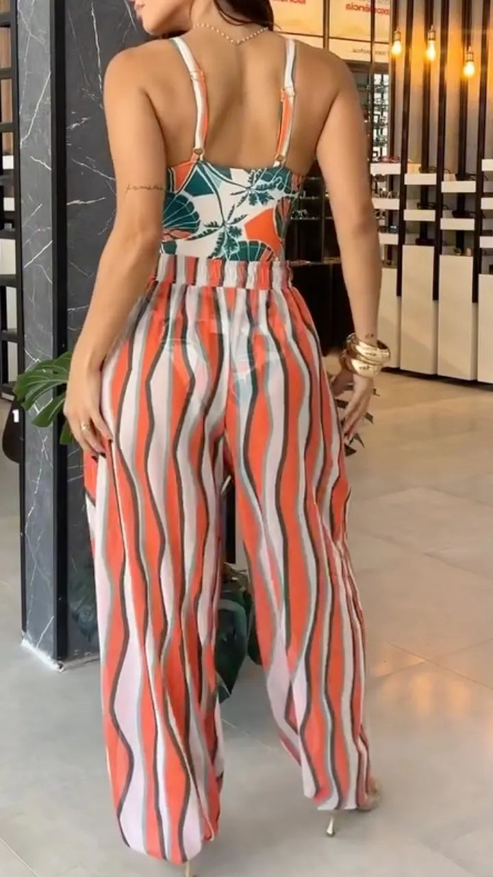 Tropical Print Vacation 2‑Piece Set