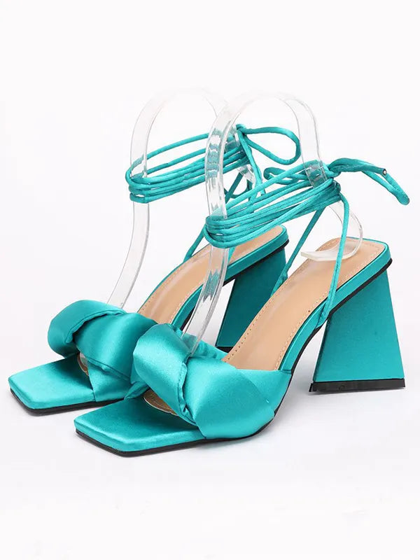 Fish Mouth Straightened High Heel Sandals