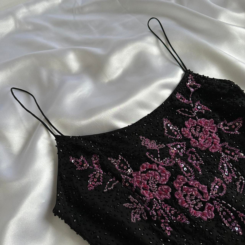 Women's Black and Pink Dress