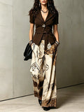 Cocoa Tailored Bohemian Suit Set