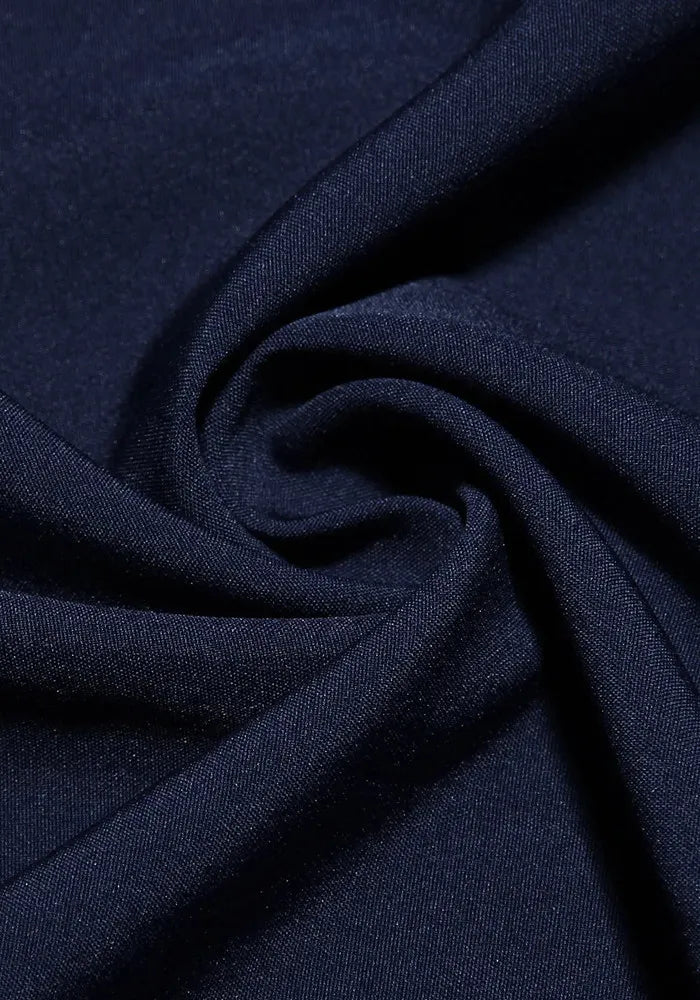 Bustier A Line Midi Dress Navy Blue