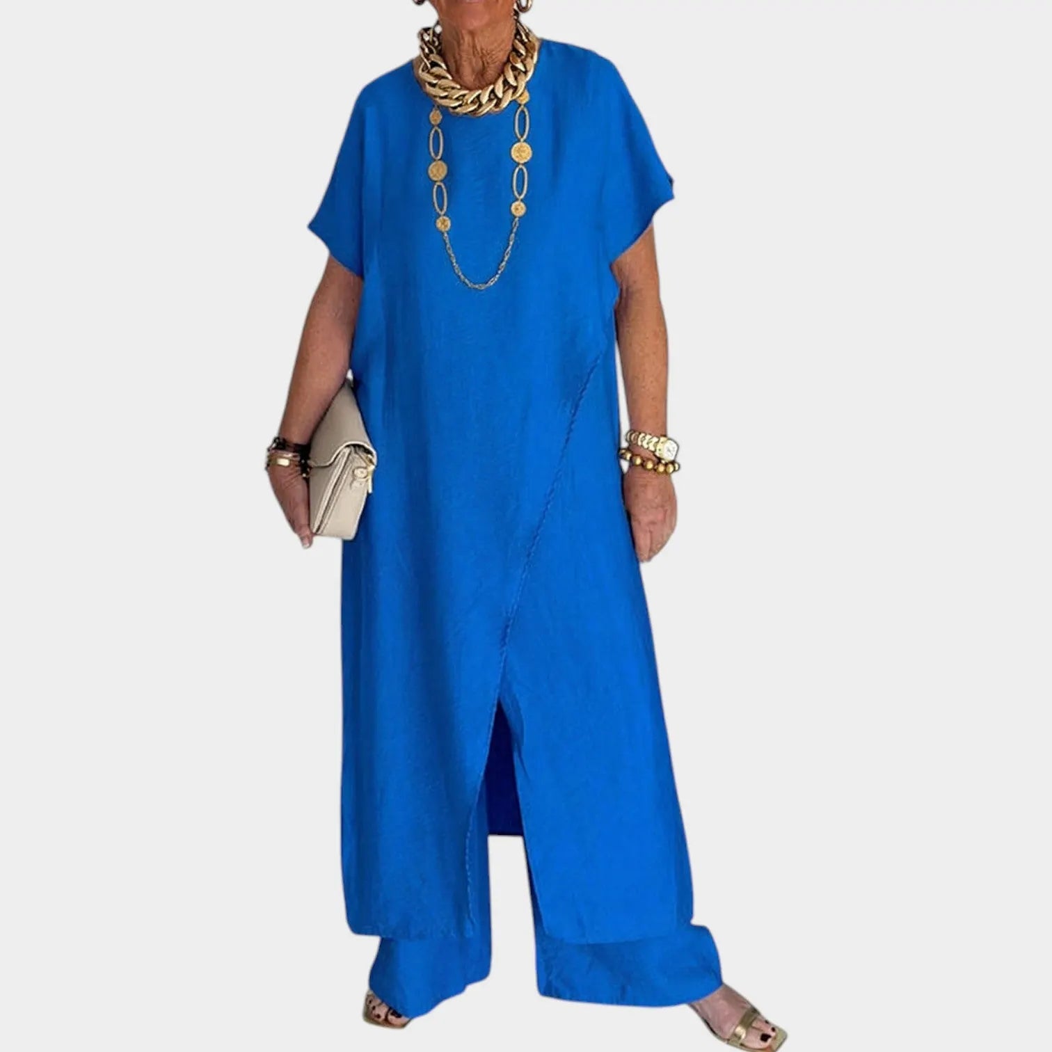Relaxed Wide-Leg Matching Set