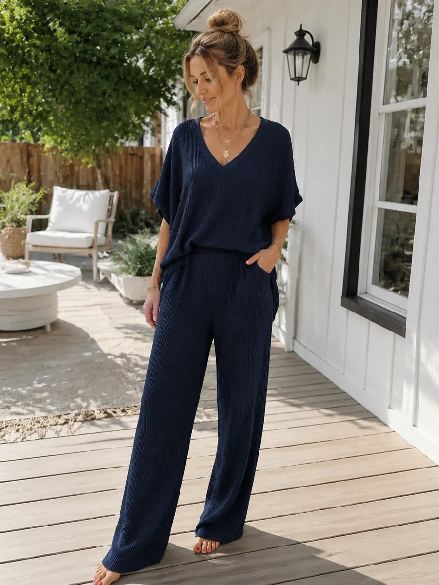 Bohemian Waffle Midnight Blue Set