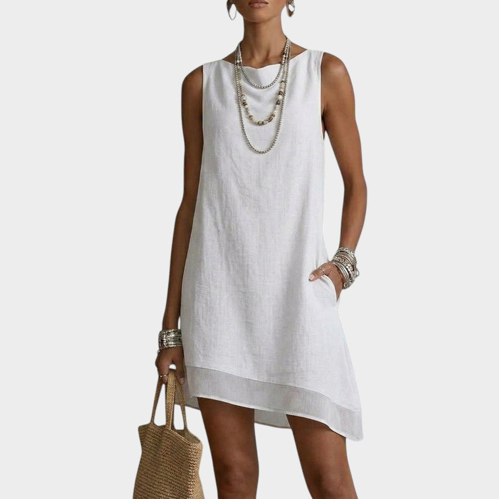 Coastal Breeze Sleeveless Mini Dress