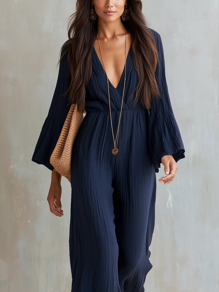 Bohemian Midnight Blue Jumpsuit