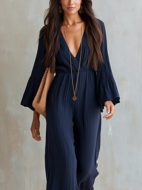 Bohemian Midnight Blue Jumpsuit