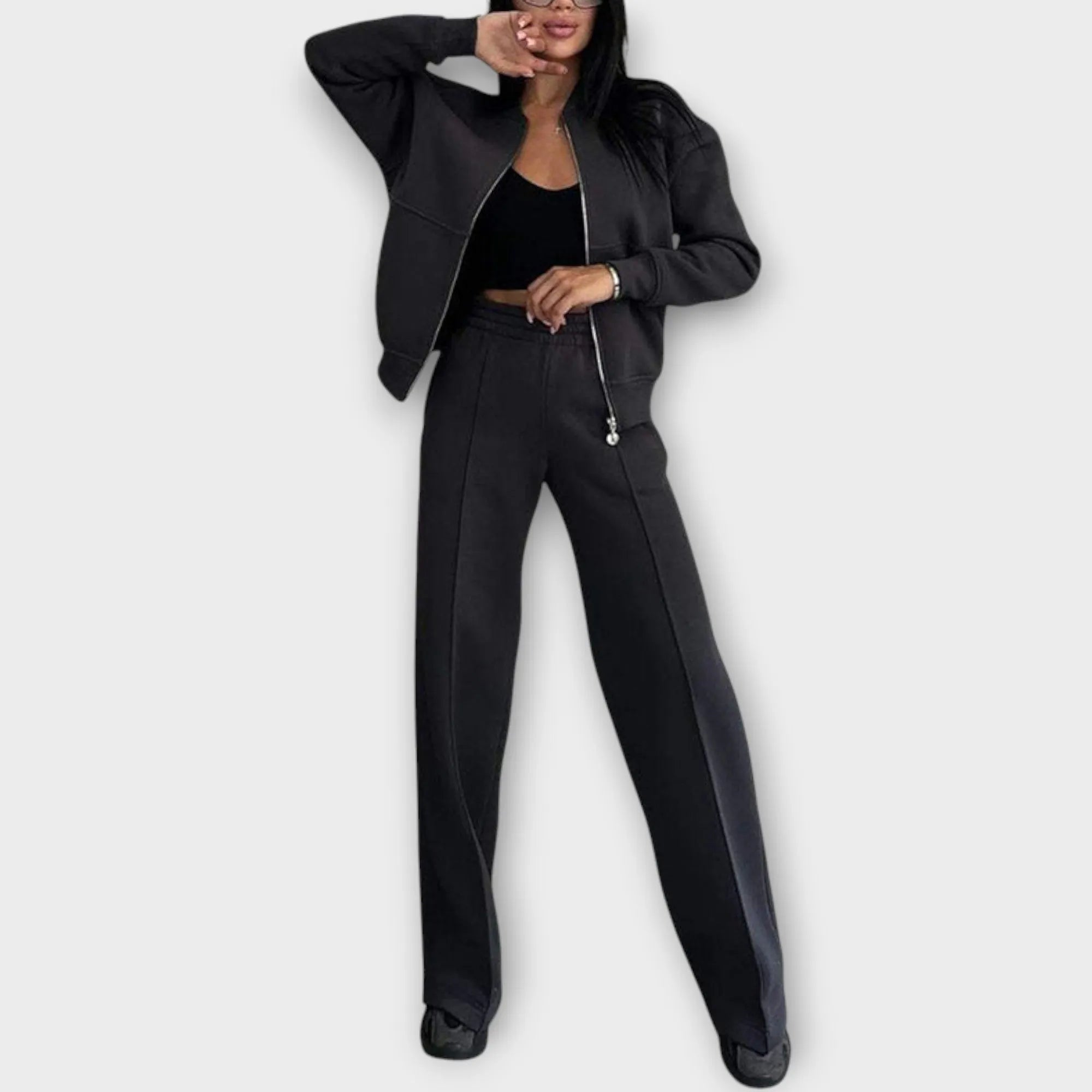 Cozy Luxe Zip-Up Lounge Set