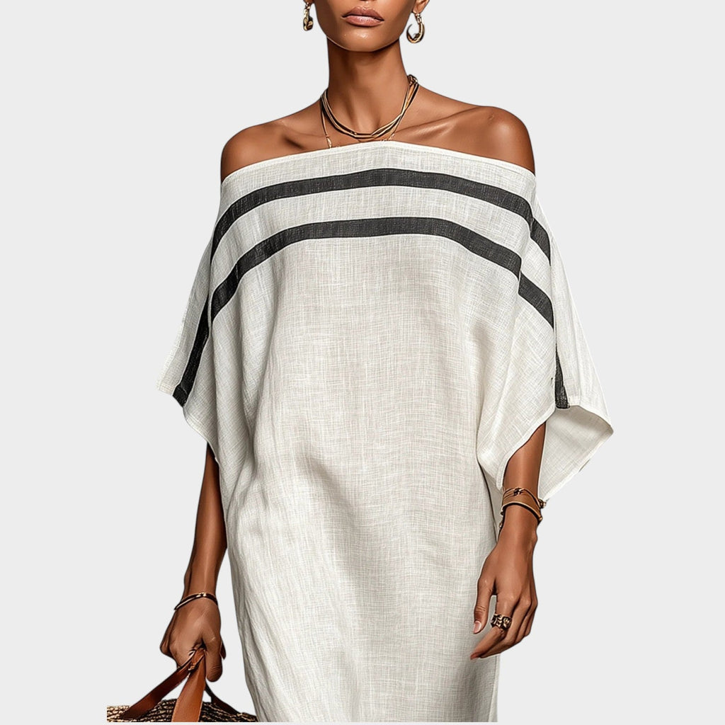 Off-Shoulder Relaxed Maxi Dress
