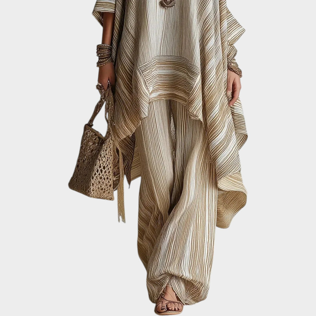 Boho Striped Two-Piece Set