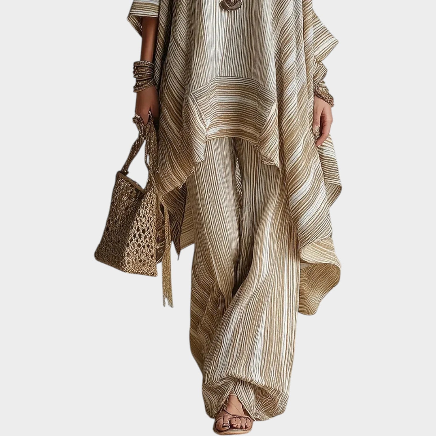 Boho Striped Two-Piece Set