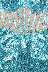 Crystal Sequin Corset Maxi Dress Turquoise