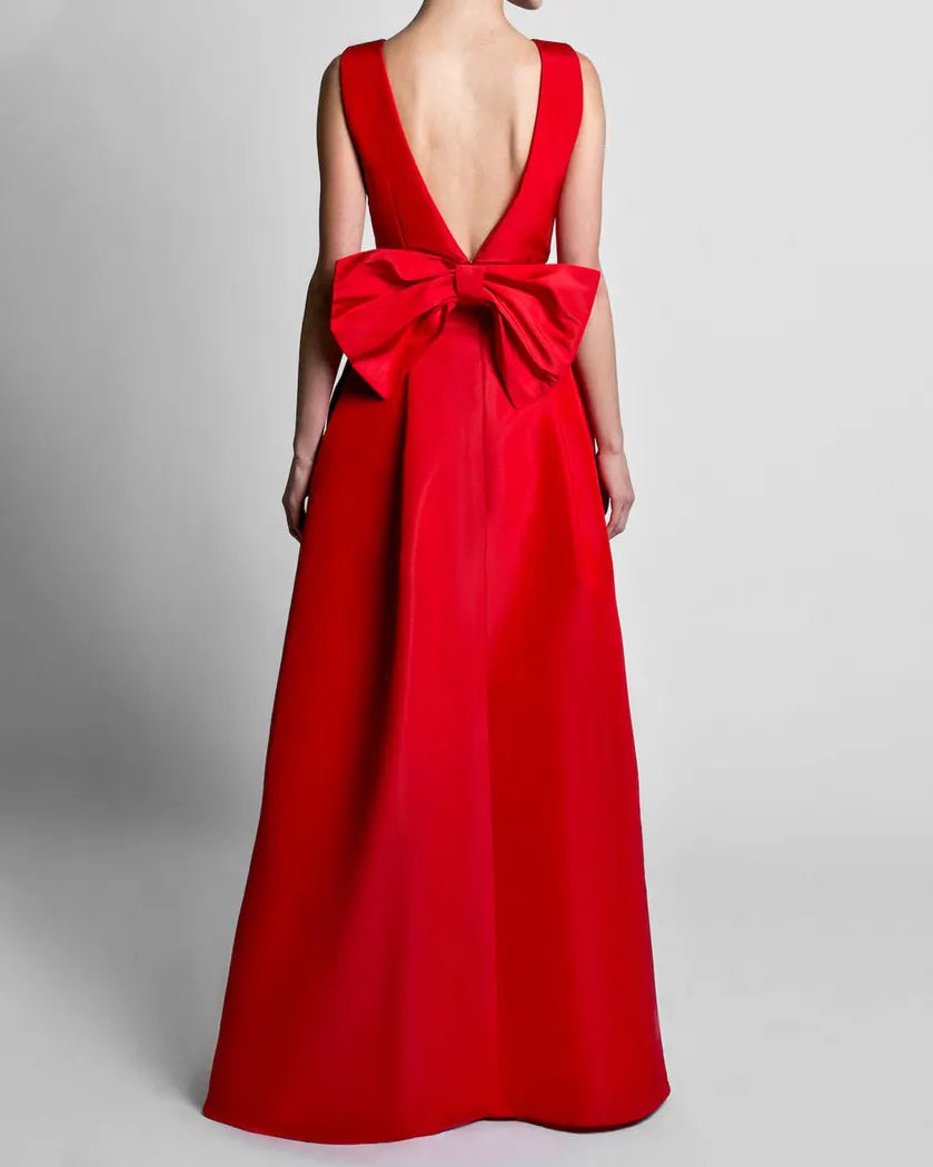 Jumpsuit Swing Panel Skirt with Bow ladies