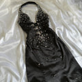 Women's Black and Silver Dress