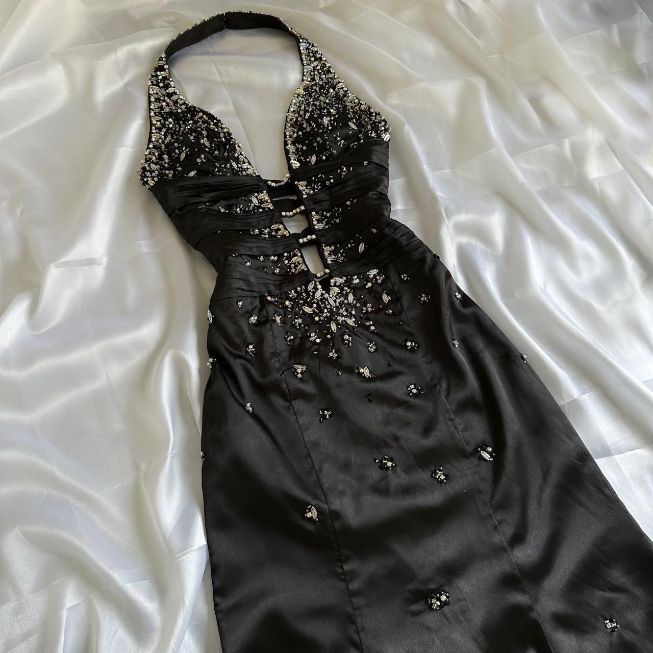 Women's Black and Silver Dress