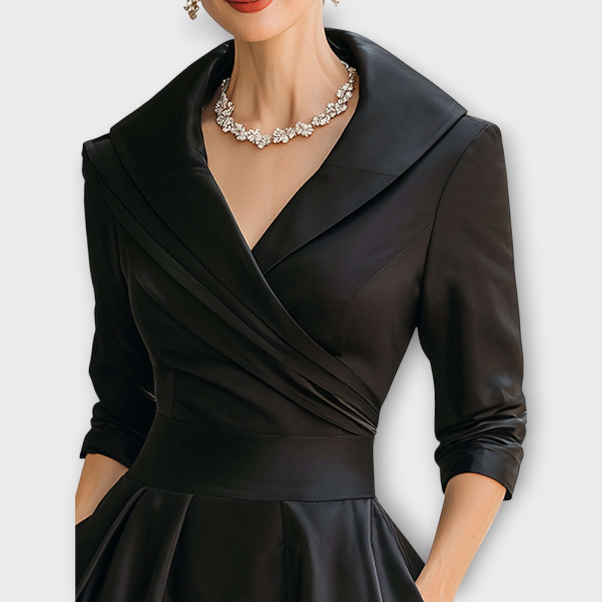 Midi Dress in Satin