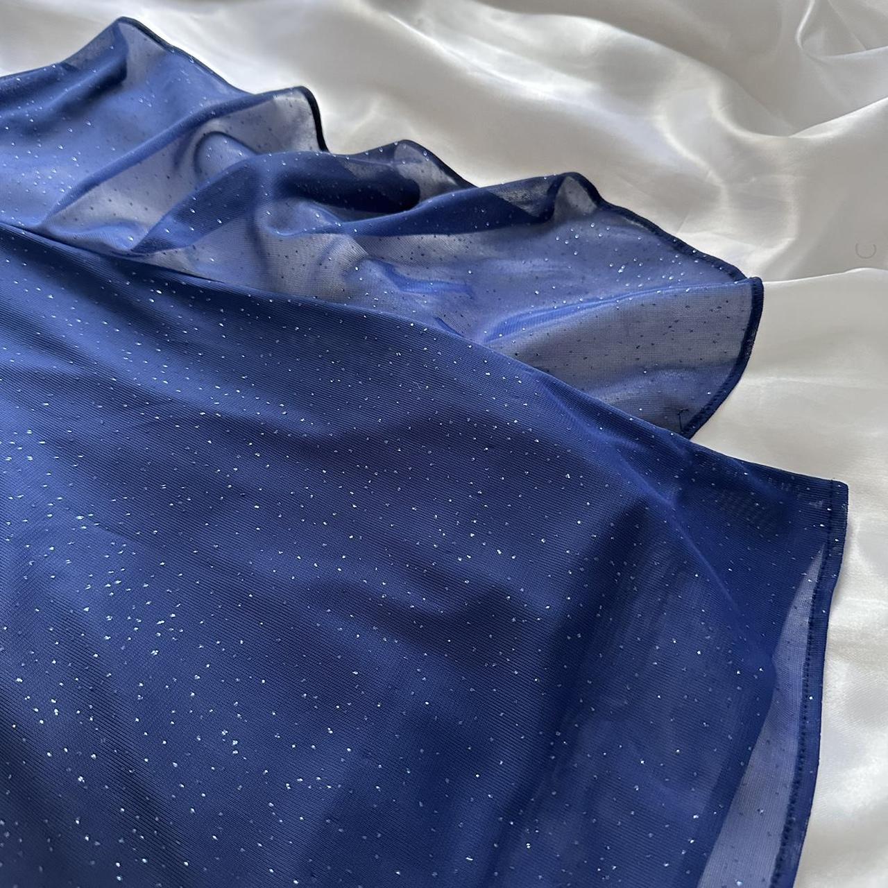 Betsy & Adam Women's Black and Blue Dress