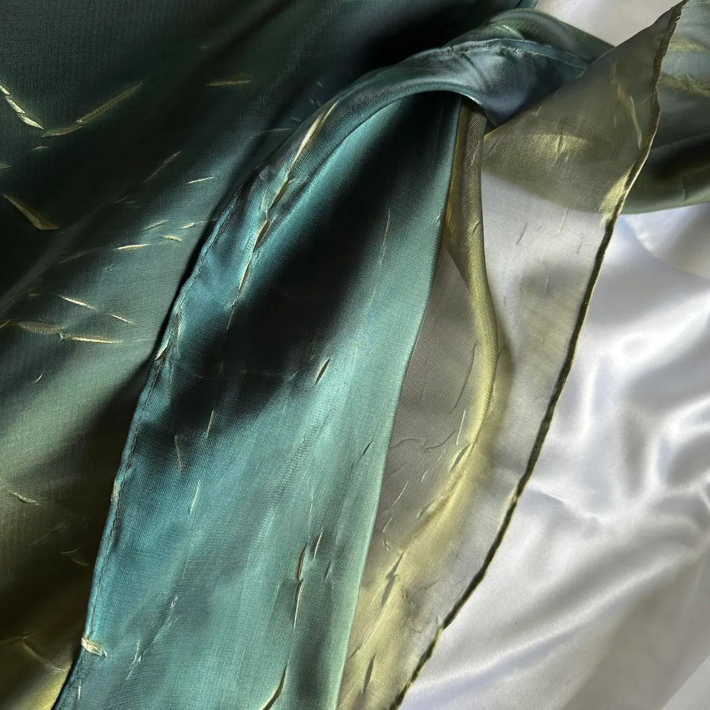 Women's Blue and Green Dress