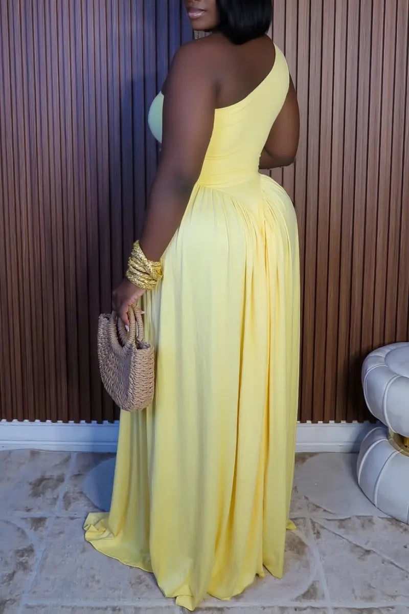 One-Shoulder Maxi Dress