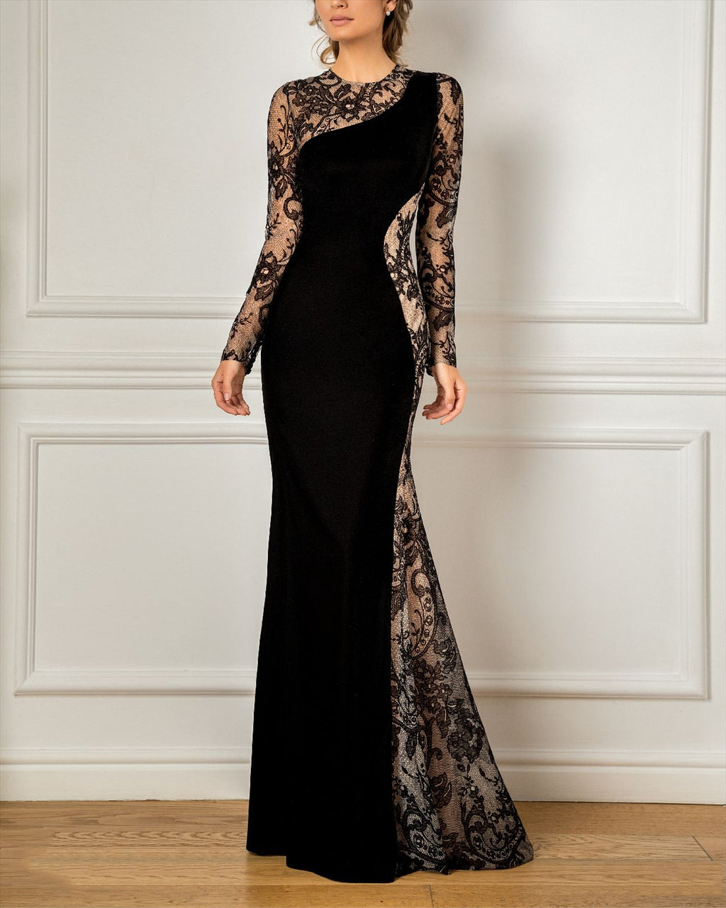 Women's Patchwork Embroidered Mesh Dress