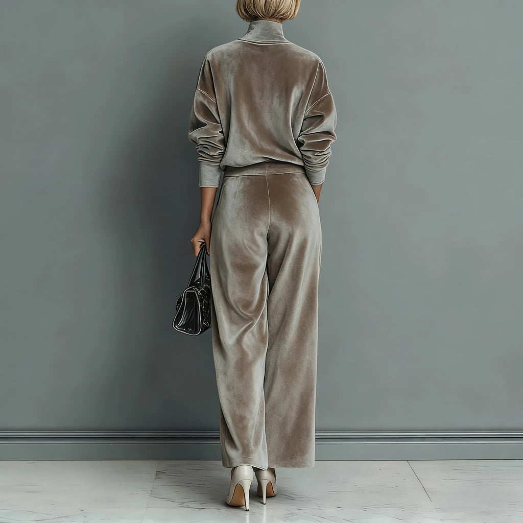 Women's Autumn And Winter Sports Casual Warm Velvet Suit