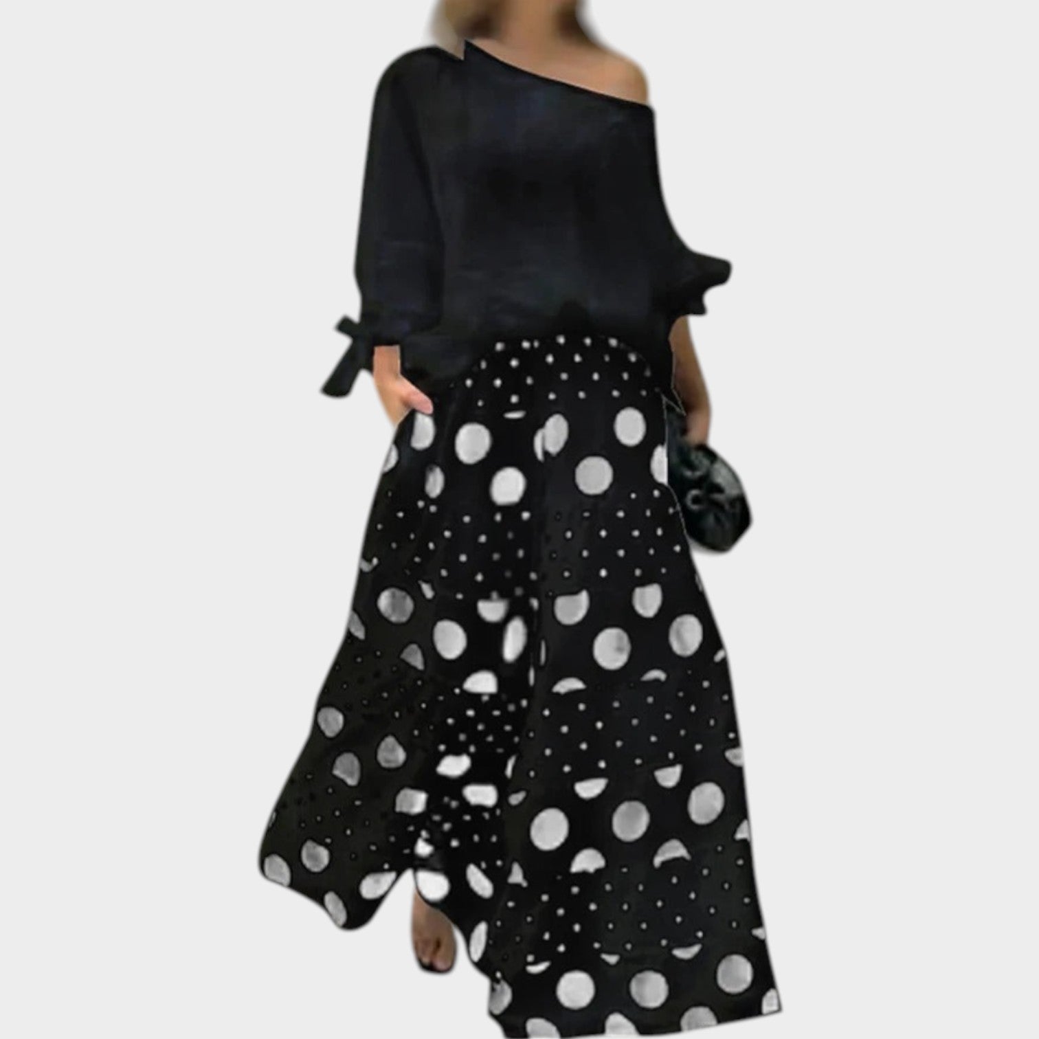 Playful Polka Dot Two-Piece Set