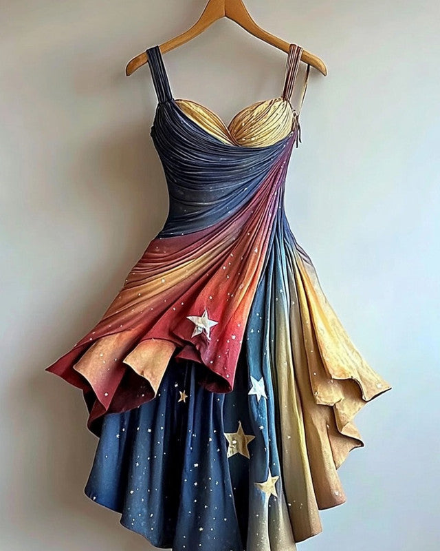 Summer Casual Independence Day Themed Dress 0c09
