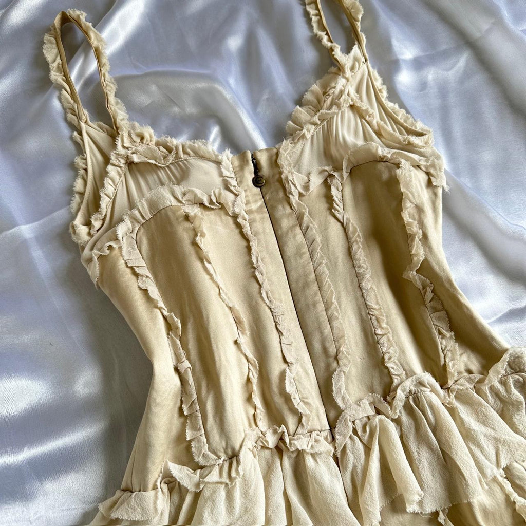 Roberto Cavalli Women's Cream Dress