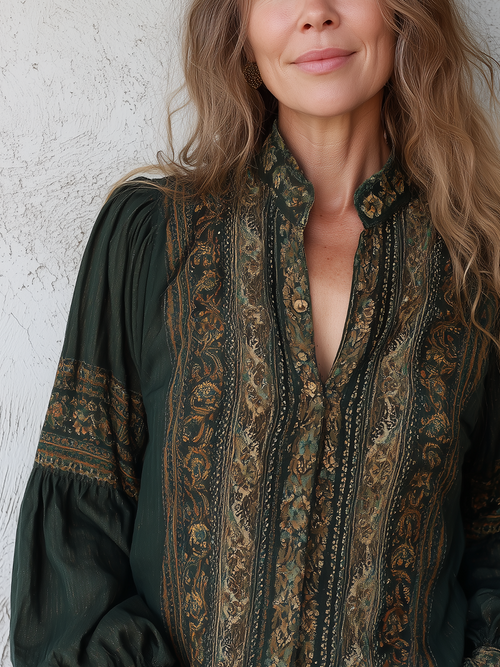Bohemian Forest Gorgeous Print Shirt