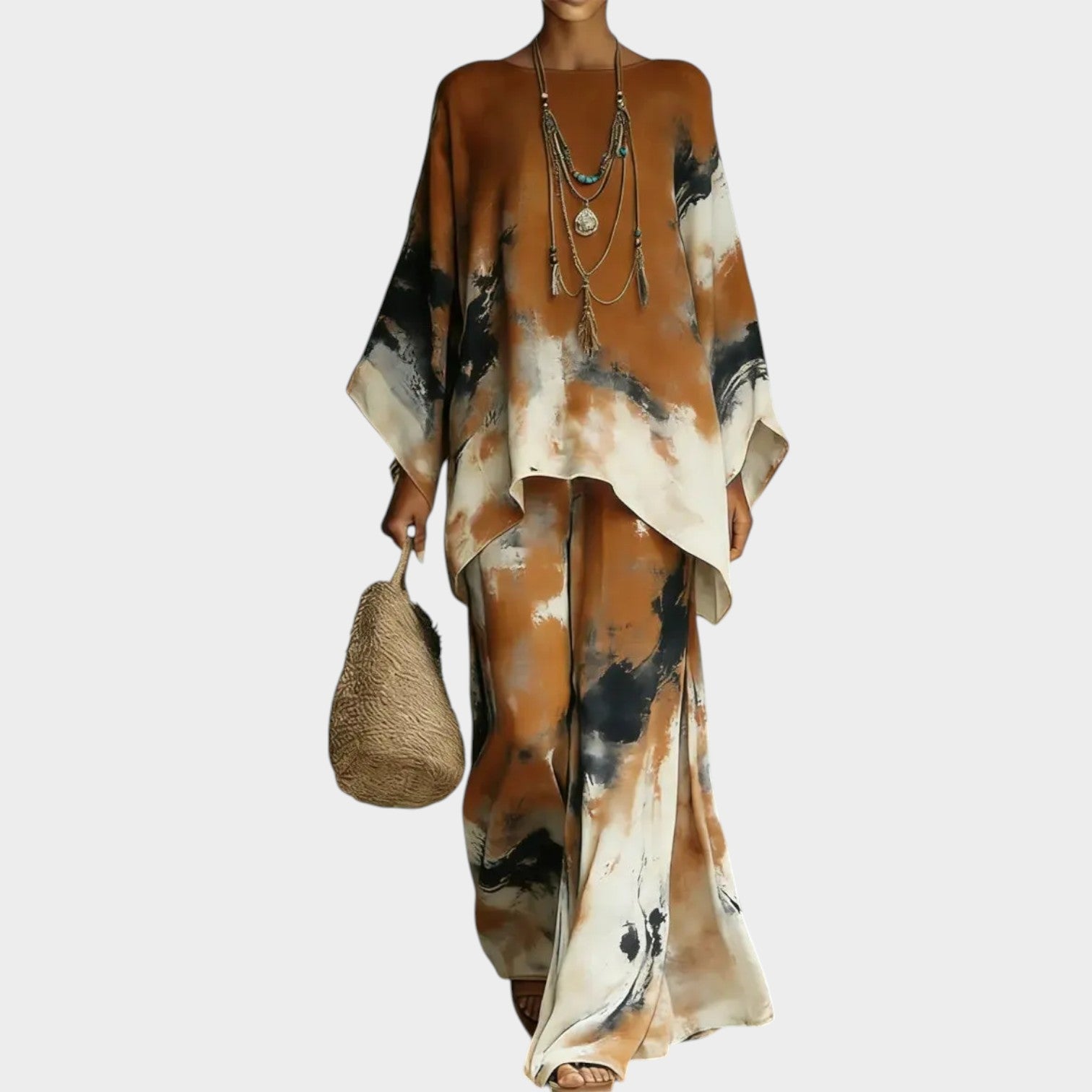 Boho Abstract Flow Two-Piece Set