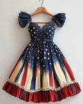 Summer Casual Independence Day Themed Dress 1677