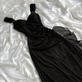 Betsy & Adam Women's Black and Gold Dress