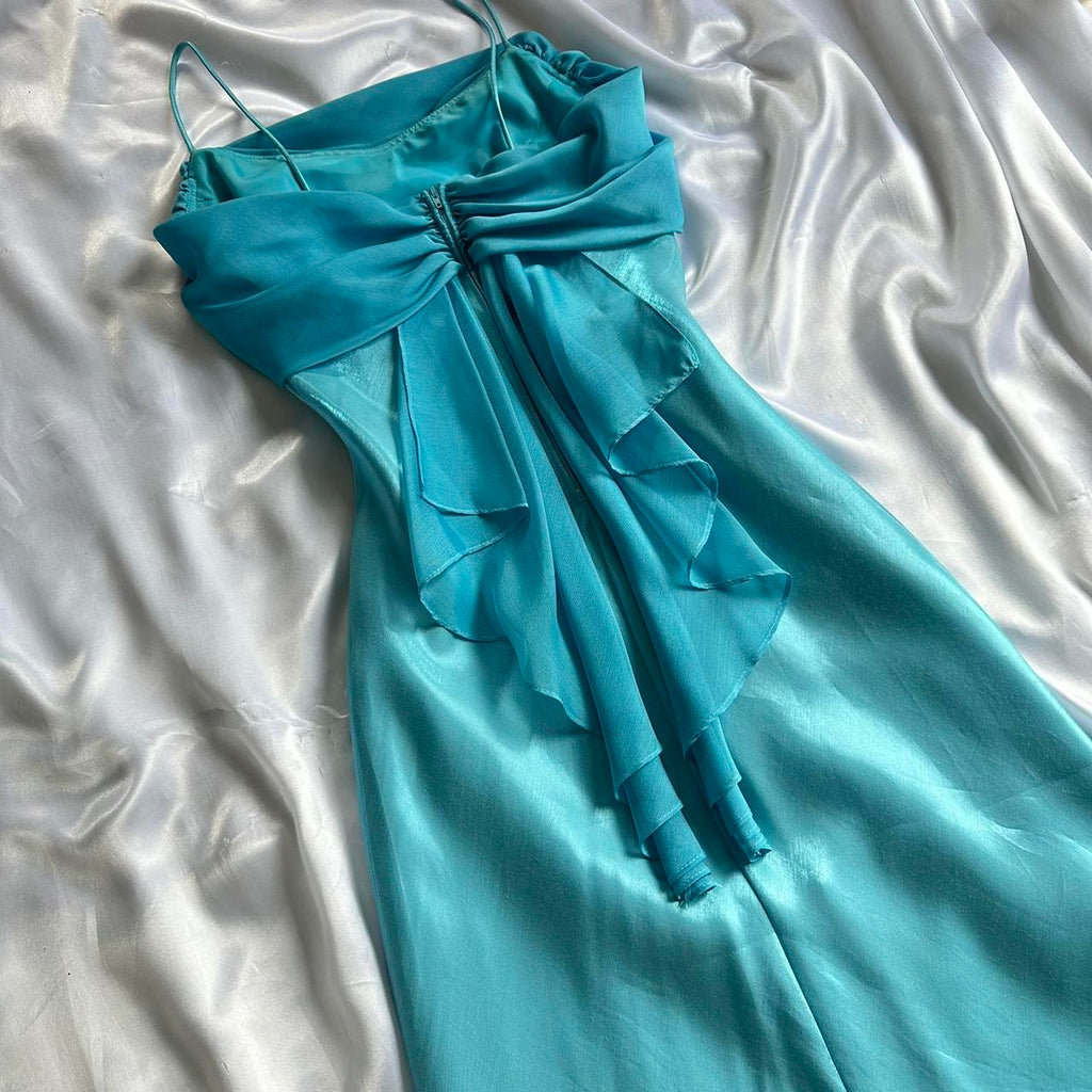 Betsy & Adam Women's Blue and Green Dress