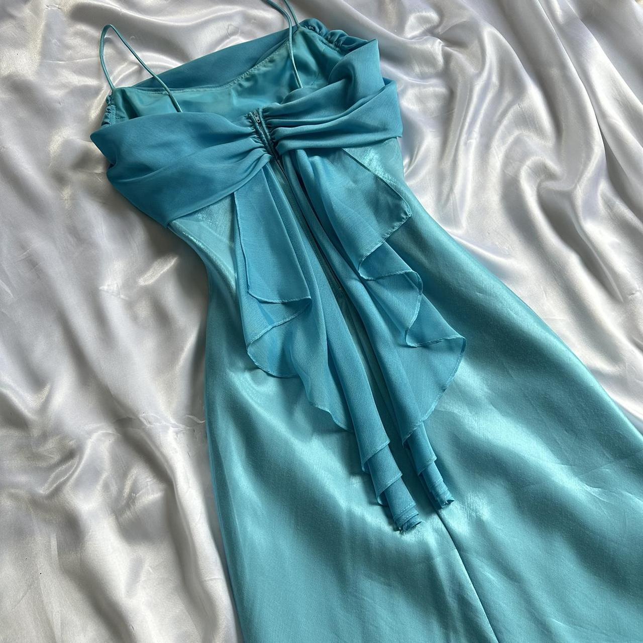 Betsy & Adam Women's Blue and Green Dress