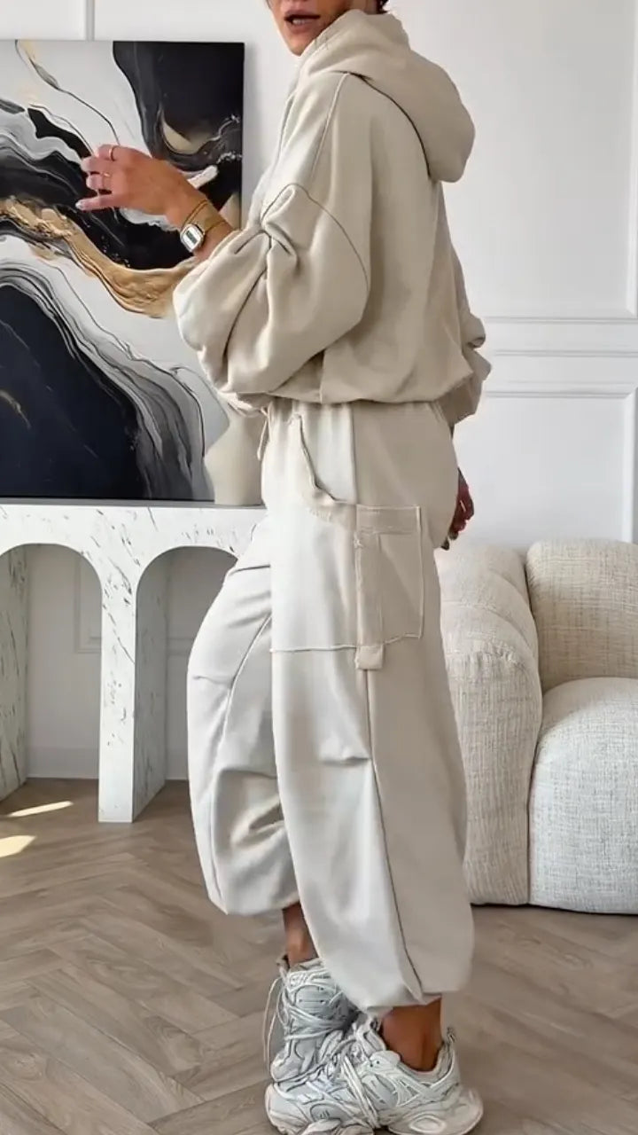 Oversized Hoodie Casual Sweatshirt 2 Piece Set
