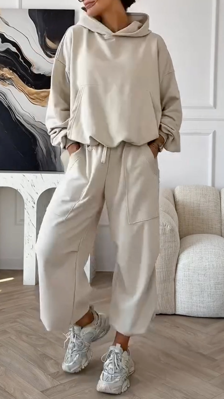 Oversized Hoodie Casual Sweatshirt 2 Piece Set