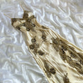 Women's Cream and Silver Dress