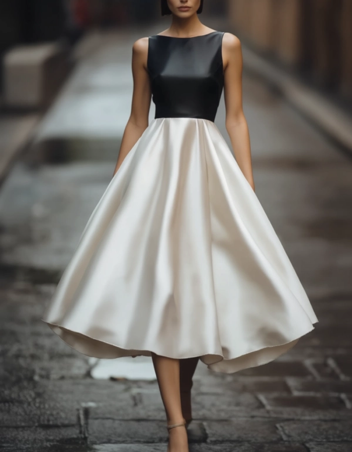 Satin Midi Dress